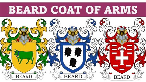 Beard Coat of Arms & Family Crest - Symbols, Bearers, History - YouTube