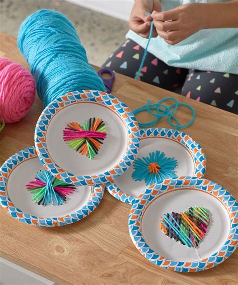 Paper Plate Weaving Free Craft Pattern LM6162 | Fun crafts for kids ...