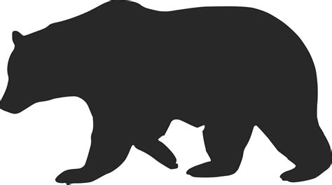 black bear silhouette clipart - Clip Art Library