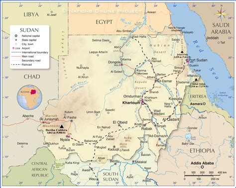 Political Map of Sudan - Nations Online Project