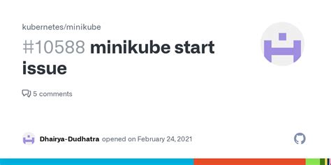 minikube start issue · Issue #10588 · kubernetes/minikube · GitHub