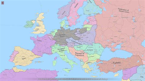 interwar Map Europe : FantasyMapGenerator