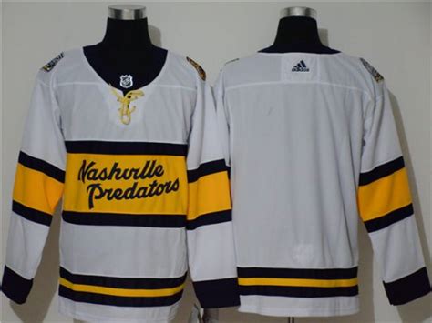 Nashville Predators Blank White 2020 Winter Classic Team Jersey ...