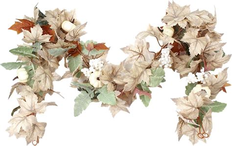 Amazon.com: Hatleues 70 Inch Fall Maple Leaf Garland for Thanksgiving ...