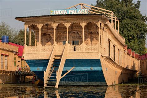 Houseboats on Lake Dal, Srinagar, Jammu and Kashmir, India - Stock ...