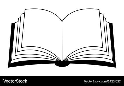 Open book clipart silhouette symbol icon design Vector Image