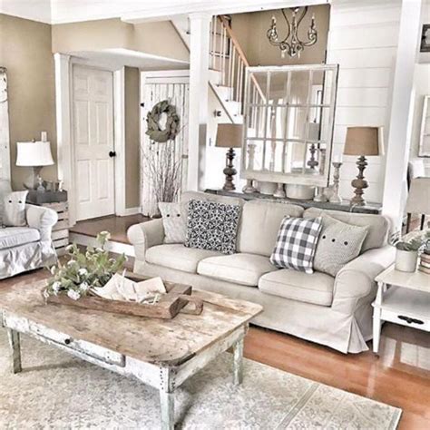 30 Rustic Farmhouse Living Room Design and Decor Ideas for Your Home # ...