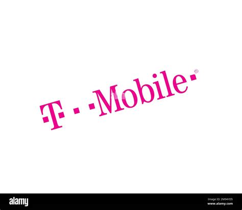 T Mobile US, rotated logo, white background Stock Photo - Alamy