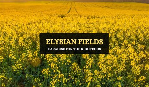 Elysian Fields (Elysium) - Paradise of Greek Mythology - Symbol Sage