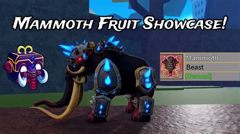 New Mammoth Fruit Showcase Blox Fruits Update 20! - YouTube