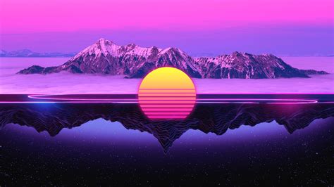 landscape, Retrowave Wallpapers HD / Desktop and Mobile Backgrounds