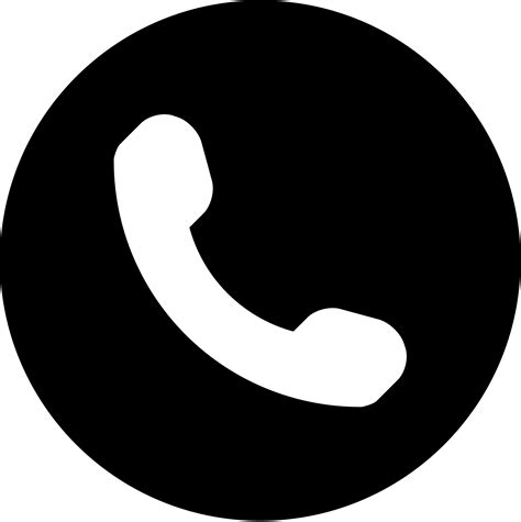 Call Us Phone Icon Black Circle Png Image Transparent Png Free | Images ...