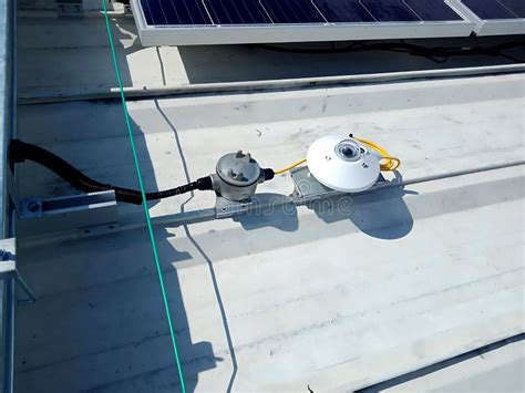 The Pyranometer Installation for Solar Rooftop System Stock Photo ...