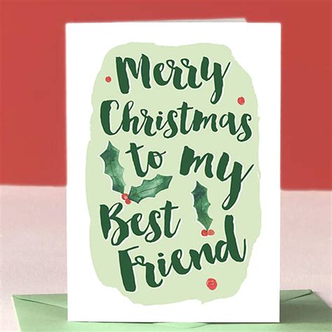 Merry Christmas Best Friends Card By Alexia Claire | Cards for friends ...