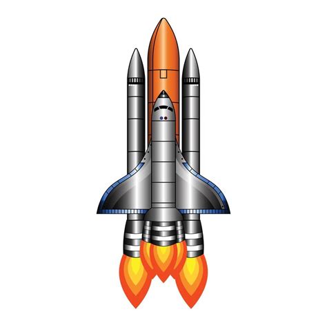 Space galaxy rocket launch, rocket ship. vector, business product ...