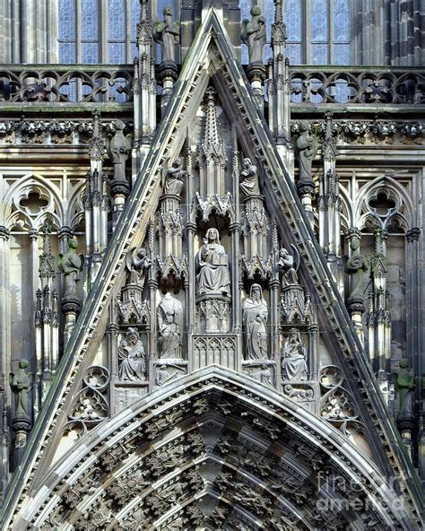 In Gothic Detail, West Portal Facade, Cologne Cathedral Photograph by ...