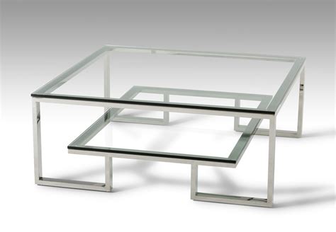 Modern Tampered Glass and Chrome Base Coffee Table San Antonio Texas ...