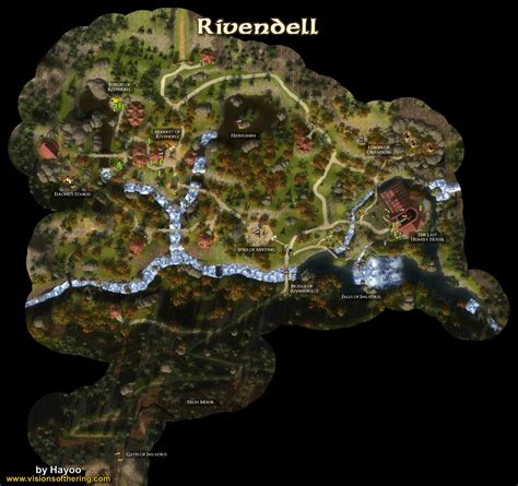 Rivendell Middle Earth Map