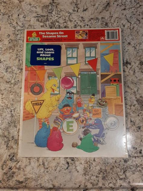 Retro 1986 The Shapes On Sesame Street Learning Tray Puzzle | Etsy