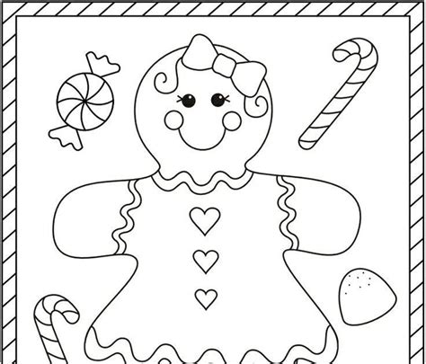 Gingerbread Girl Coloring Page