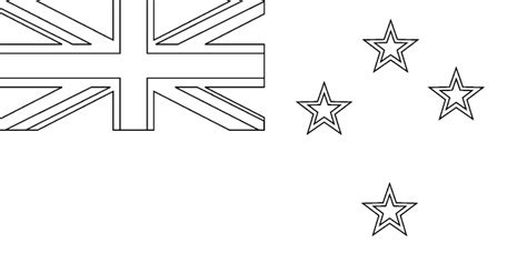 New Zealand flag coloring page - Coloring Pages 4 U