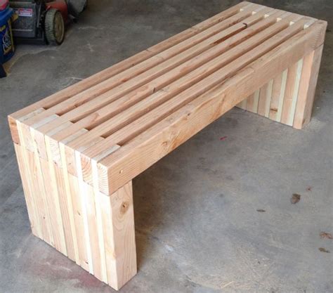 PLANS for 72 long Park Bench DIY 2x4 wood design Patio | Etsy