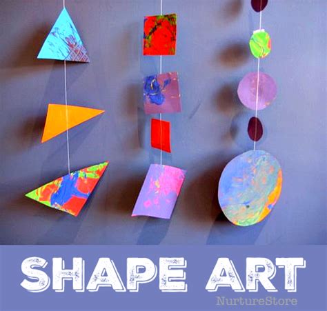 Shape garland | Shapes preschool, Kindergarten art projects, Shape ...