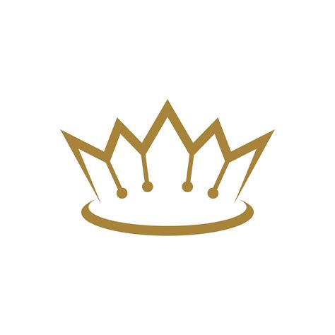 Gold Royal Crown Logo Template Illustration Design. Vector EPS 10 ...