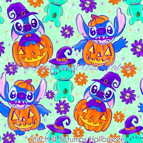 Stitch and Scrumps Halloween – Purpleseamstress Fabric