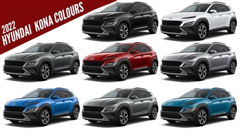 2022 Hyundai Kona Limted - All Color Options - Images | AUTOBICS - YouTube