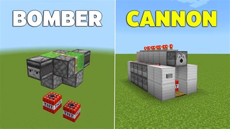 5 EASY TNT Cannons in Minecraft Bedrock! (Tutorial) - YouTube