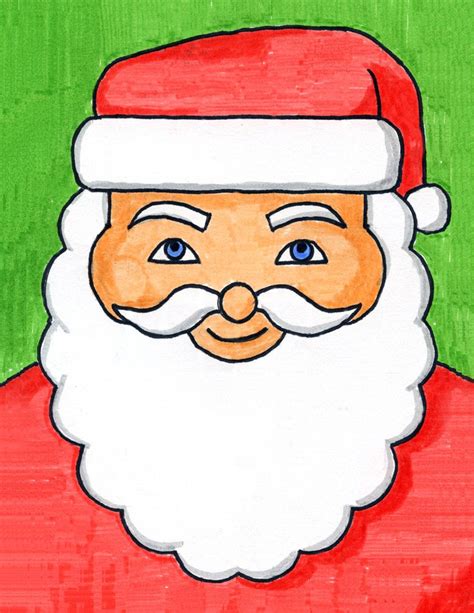 Santa Claus Drawing For Children