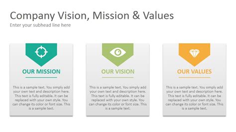 Vision and Mission Statements Keynote Template - SlideSalad