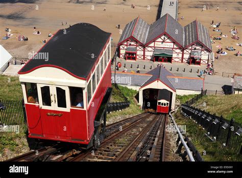 The Saltburn Cliff Lift at Saltburn-by-the-Sea, United Kingdom Stock ...