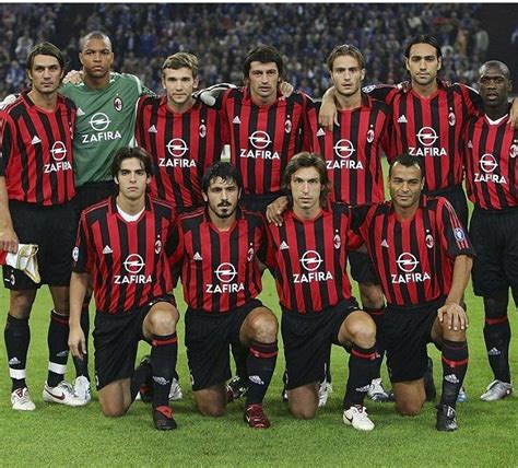 Che squadrone questo Milan: Maldini, Dida, Shevchenko, Kaladze ...