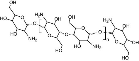 Structure of chitosan. | Download Scientific Diagram