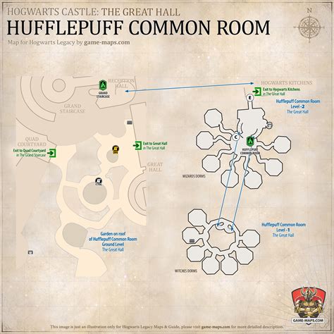 Hufflepuff Common Room Map Hogwarts Legacy