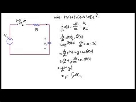 Rc Circuit Differential Equation