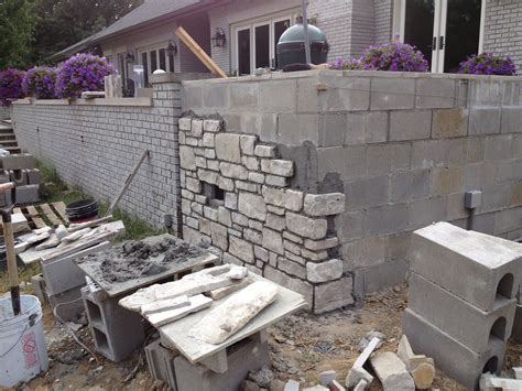 Masons, Concrete and Roasted Veggies with Pesto! | Cinder block walls ...