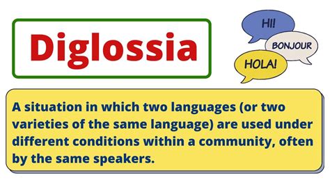 Diglossia in Sociolinguistics | What is Diglossia in Sociolinguistics ...