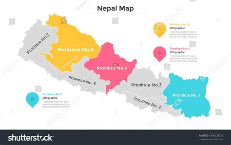 Nepal Map Divided Into Federal States Stock Vector (Royalty Free ...