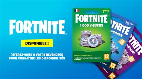 Carte de V Bucks Fortnite, où et comment en acheter en France ? - Breakflip