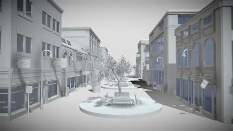 3D Shopping street - Buy Royalty Free 3D model by Giimann [83a0d5b ...