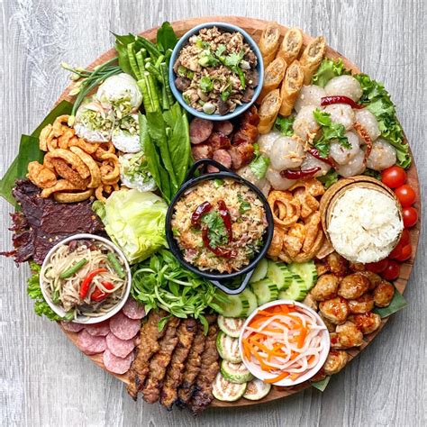 Thai/Lao Charcuterie Board | Laos food, Asian food party, Asian recipes