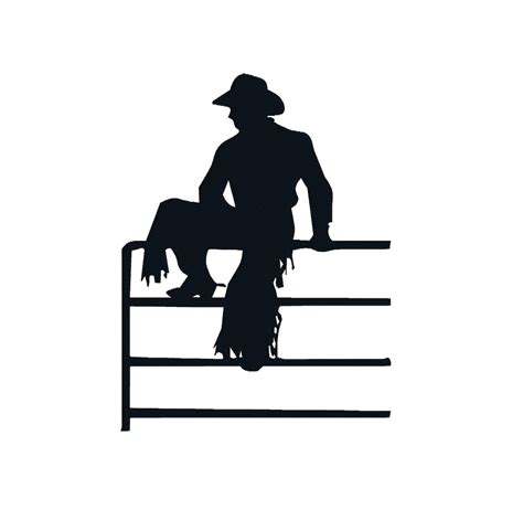 Rodeo Cowboy Silhouette Machine Embroidery Design in 3 Sizes - Etsy