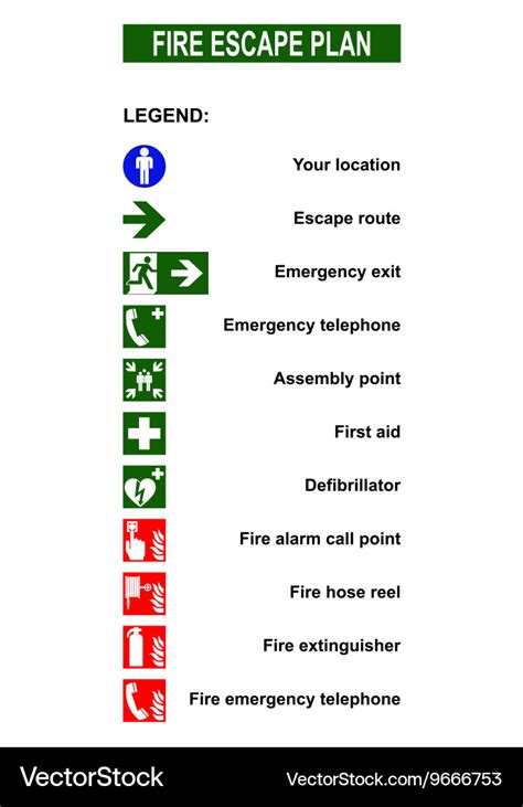 Printable Evacuation Plan Symbols - Printable Templates