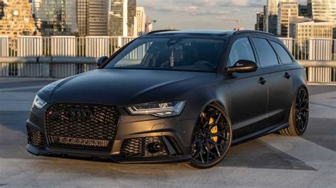 Audi RS6 Avant Hides 1,200 HP Underneath Stealthy Satin Black Body