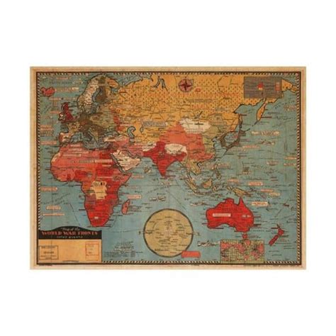 Vintage World Map Poster | Mayfield Market