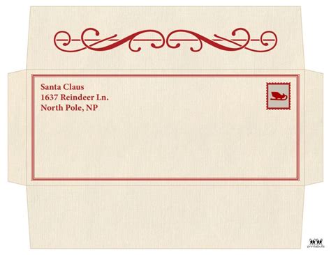 Printable Santa Envelope Template - Page 7