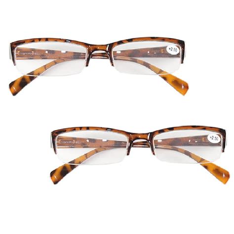 Prescription Men Women Designer Half Frame Fashion Reading Glasses ...